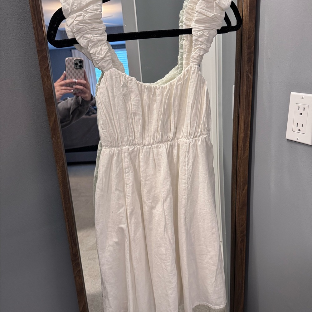 Abercrombie Kids White Ruffled Mini Dress